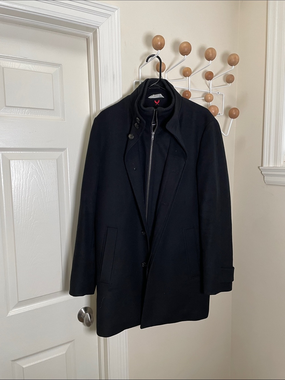 Cardinal of Canada - Classic Zip Up Wool Jacket - Black - L